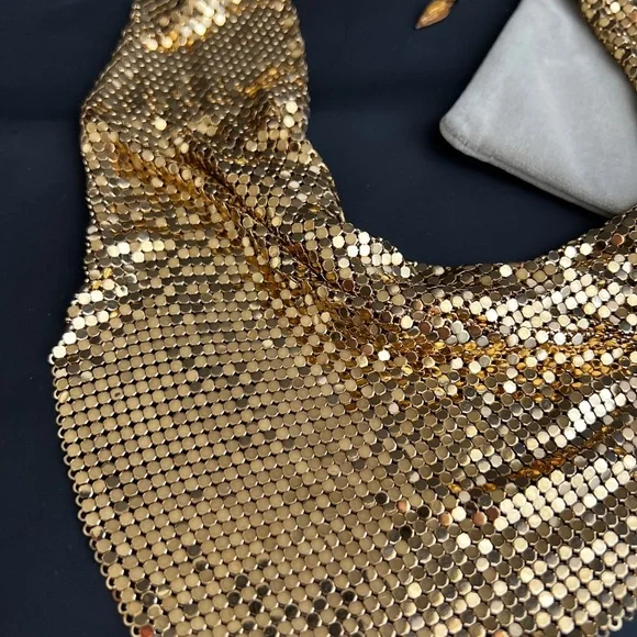 Vintage Whiting & Davis mech Necklace - Picture 5 of 10